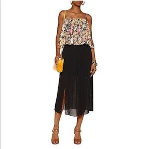 Elizabeth and James floral print silk top